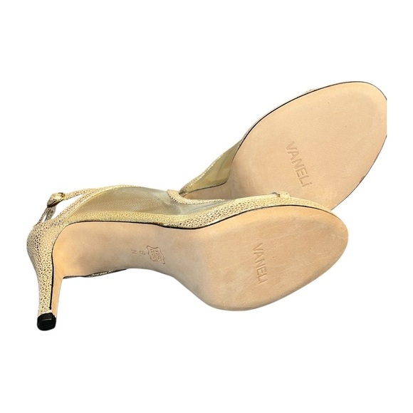 Vaneli Gold Mesh Slingback Heels – Size 8 - Picture 8 of 8